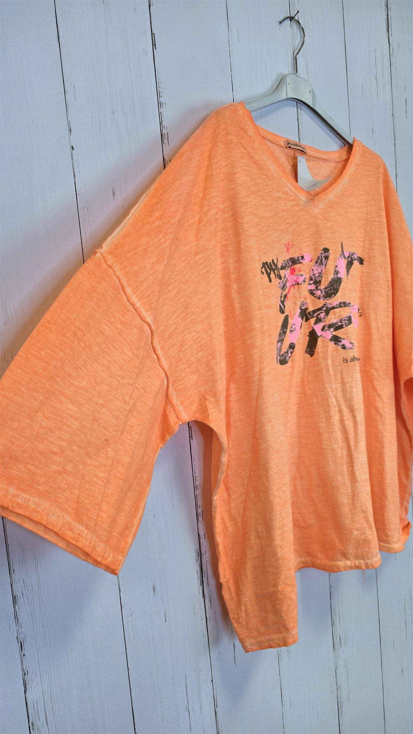 Future oversized topp neon orange