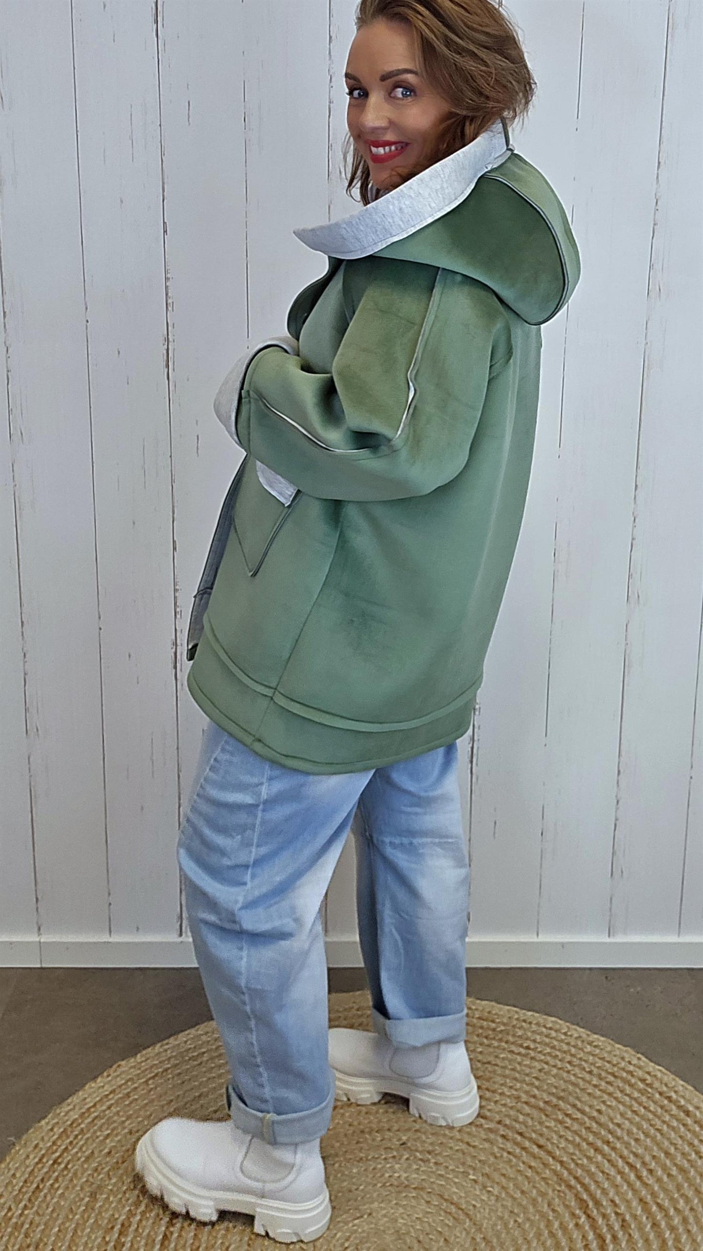 Ingrid hettejakke grønn