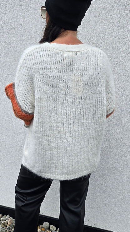 Paula strikket kardigan off white