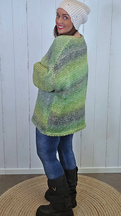 Grethe Strikkegenser Grønn