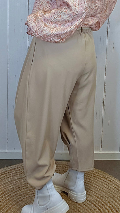 Sofie wrap bukse beige