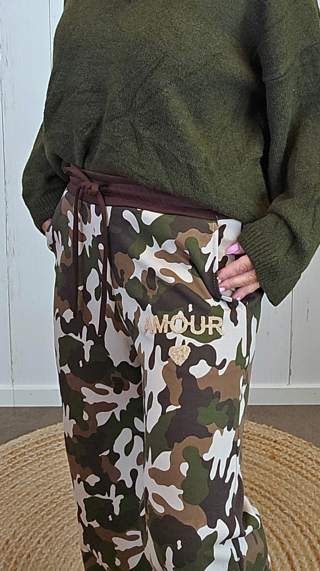 Amour camo bukse