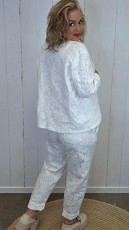 Cleo blondeblazer hvit