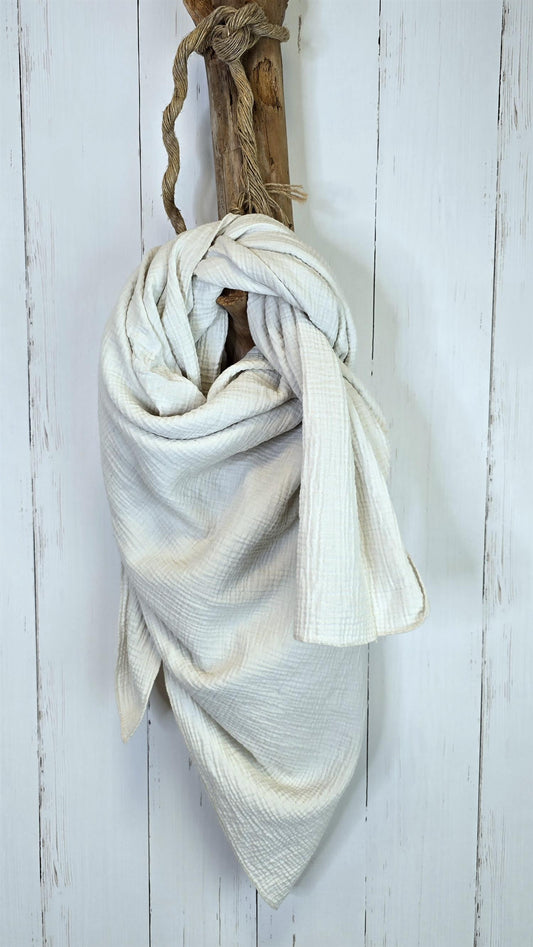 Stine bomulls skjerf beige