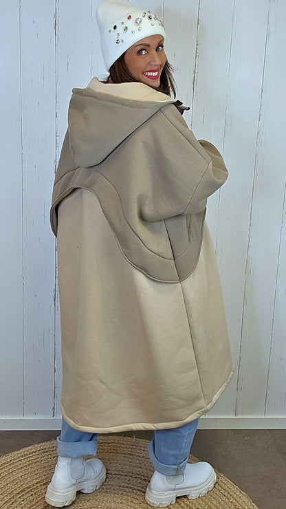 Nova lang oversized hettejakke