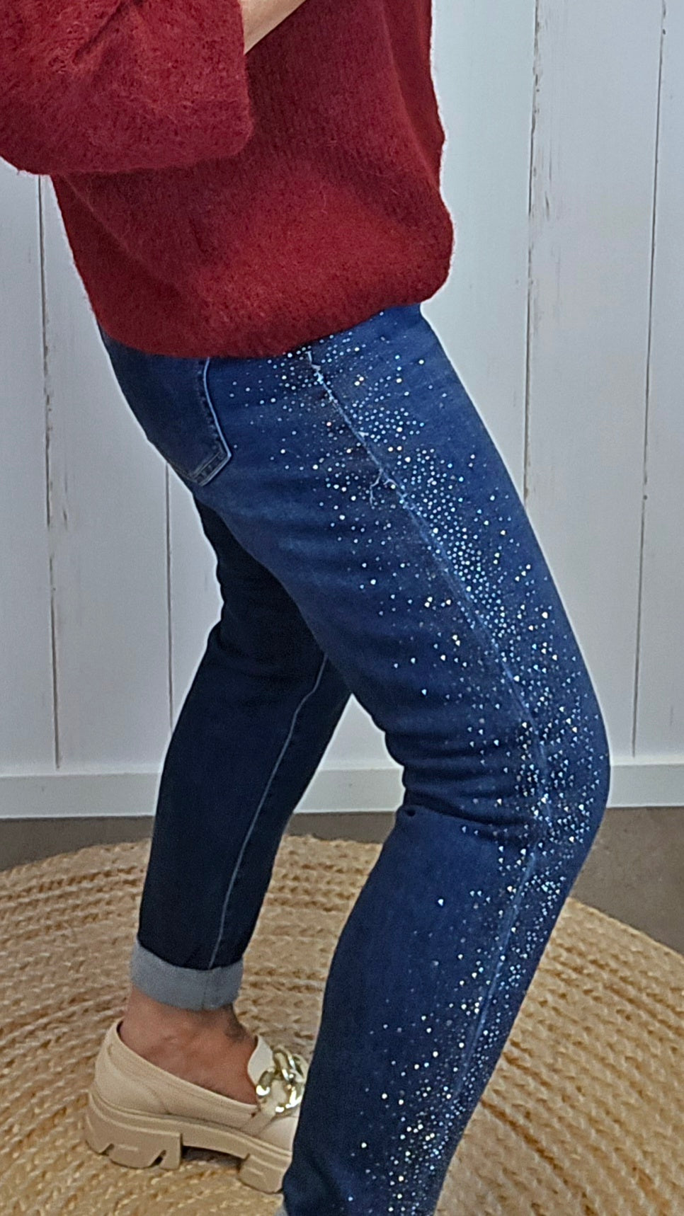 Mabel jeans med bling