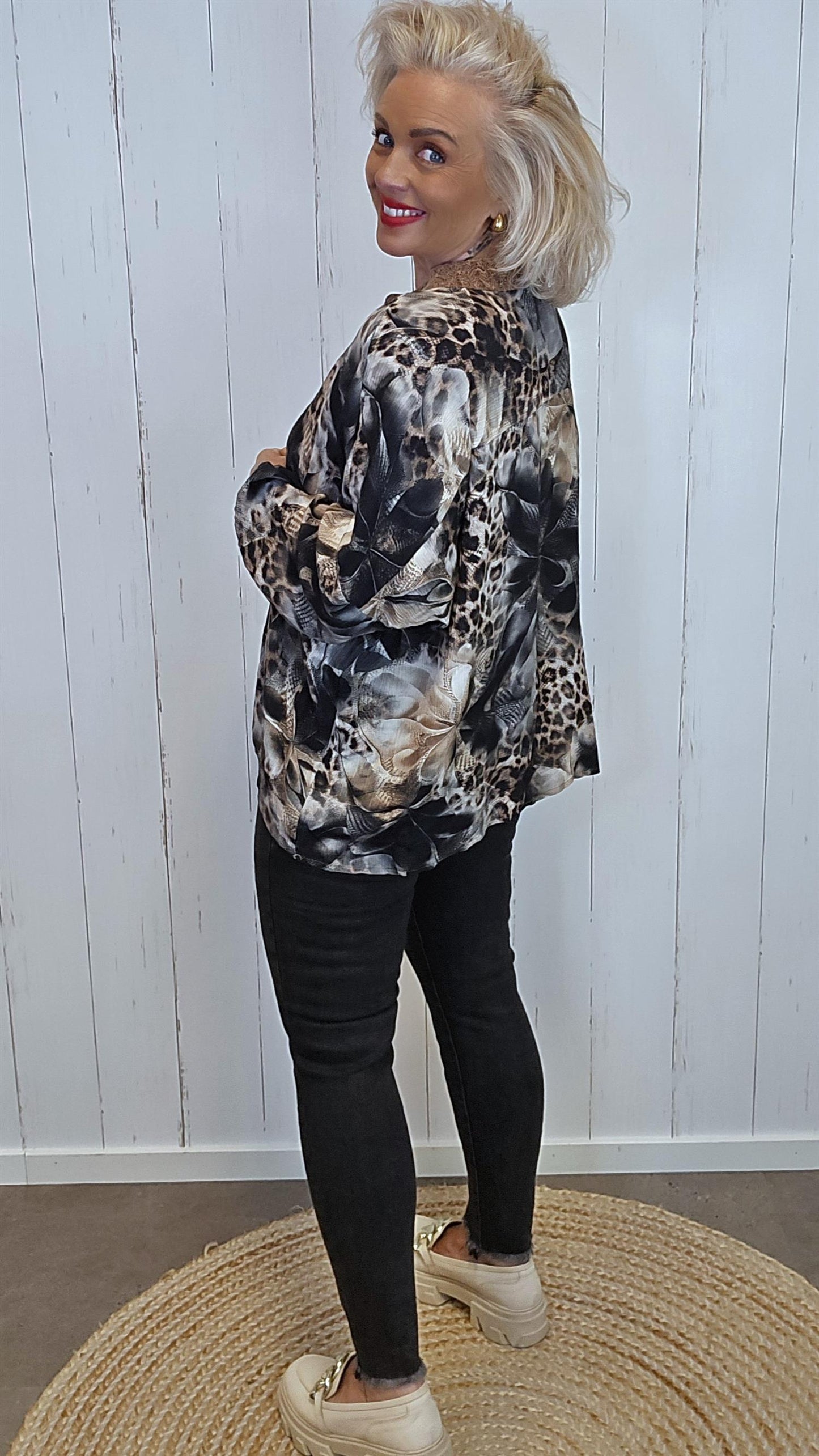 Katty bluse med print