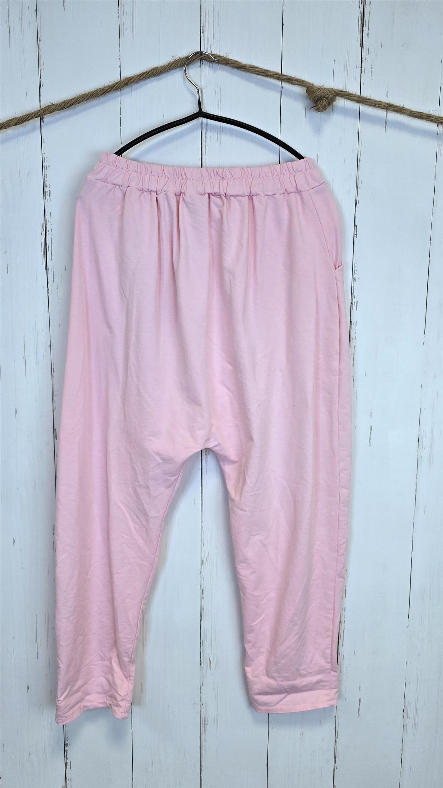 Sara bukse med sløyfedetalj rosa