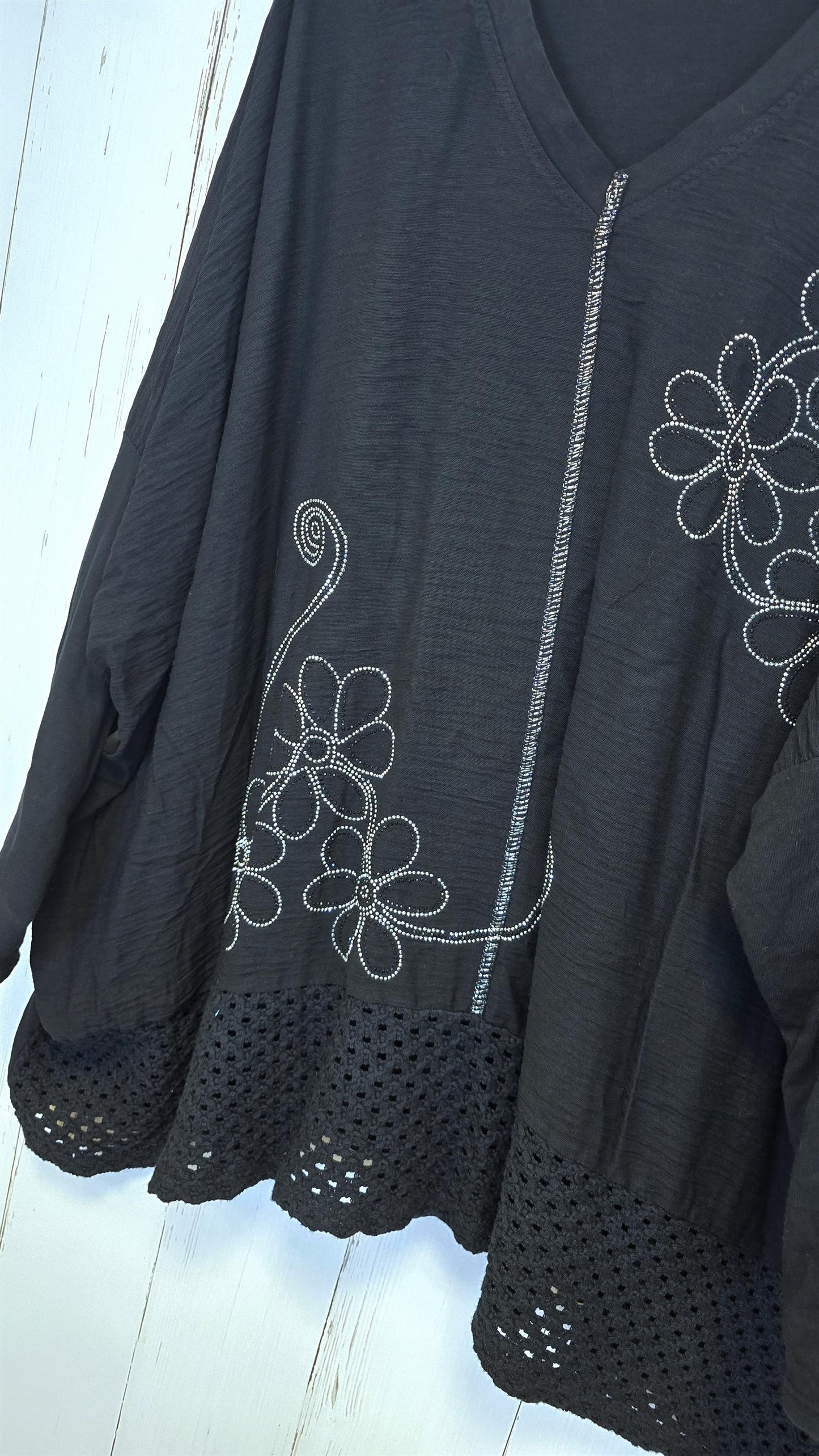 Giselle baggy topp svart