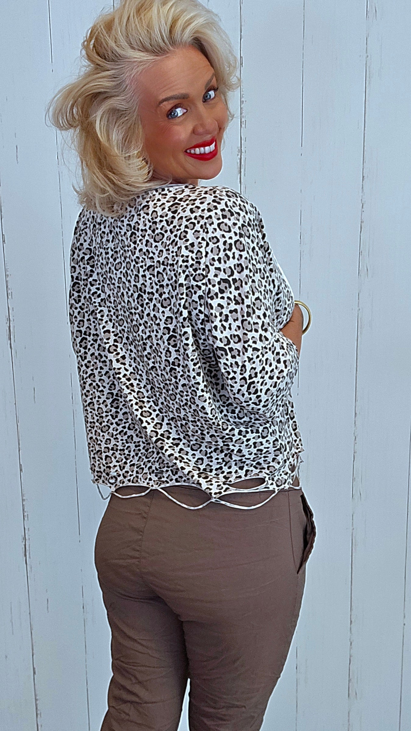 Leo topp beige