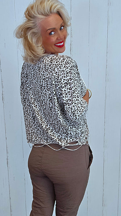Leo topp beige