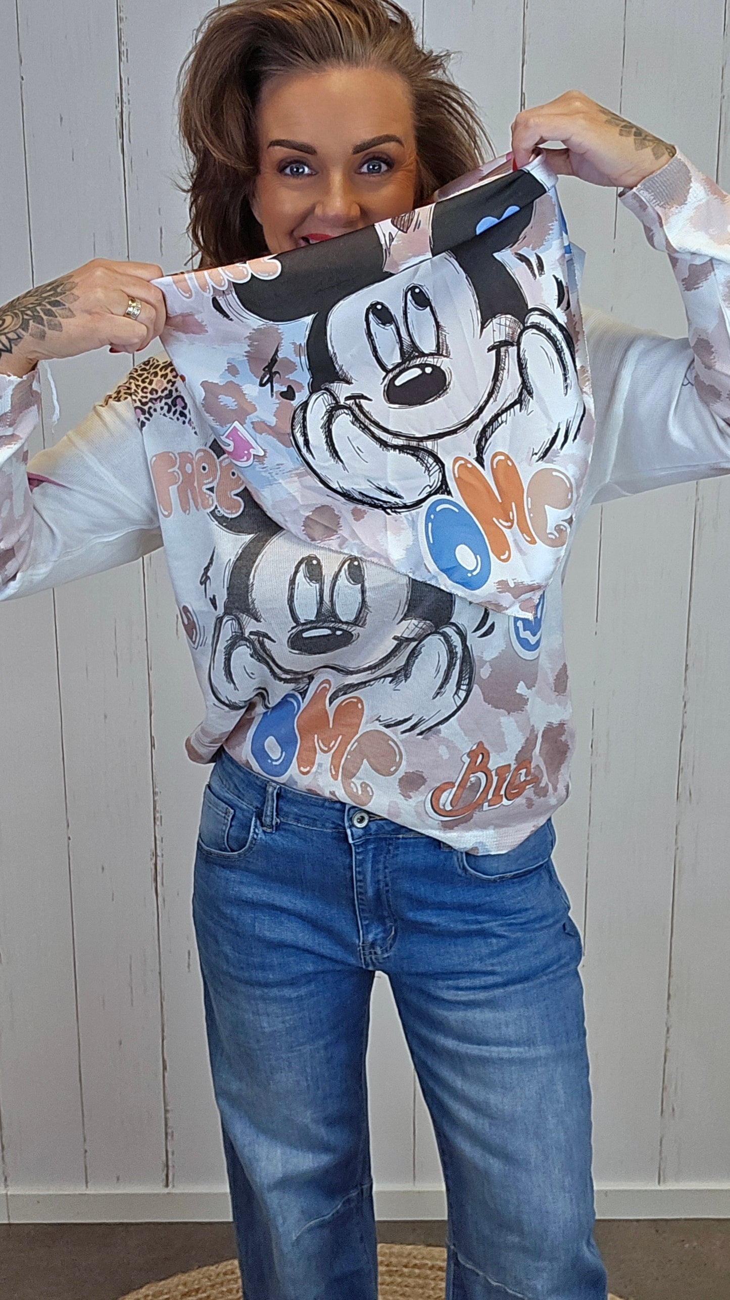 Henriette genser med skjerf