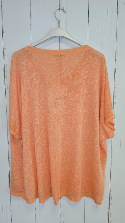 Oversized stjerne topp orange