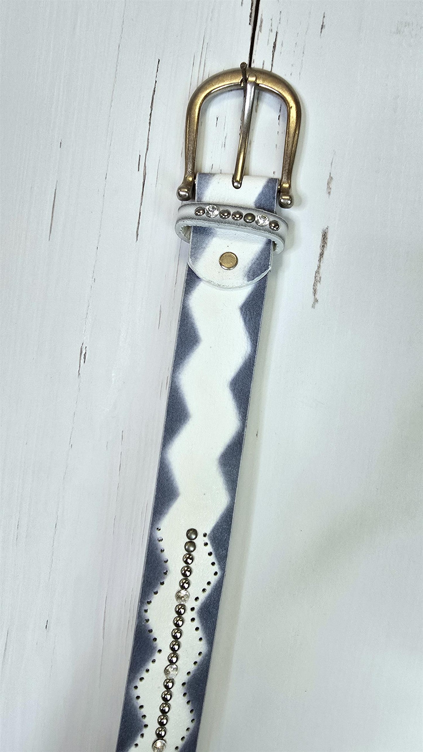 Vicky belte blå/hvit