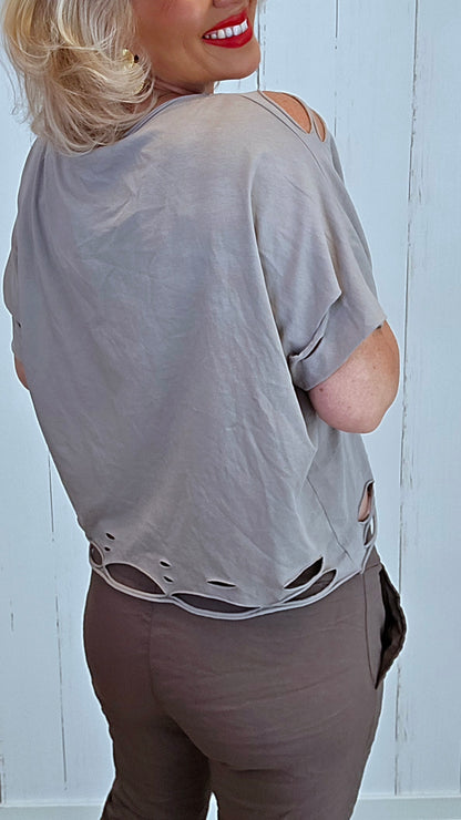 Tomine topp taupe
