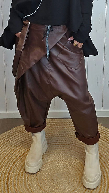 Katja harem bukse brun