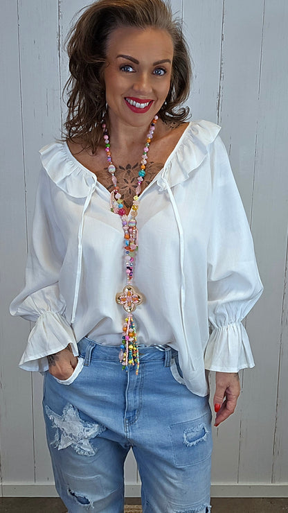 Vera bluse hvit