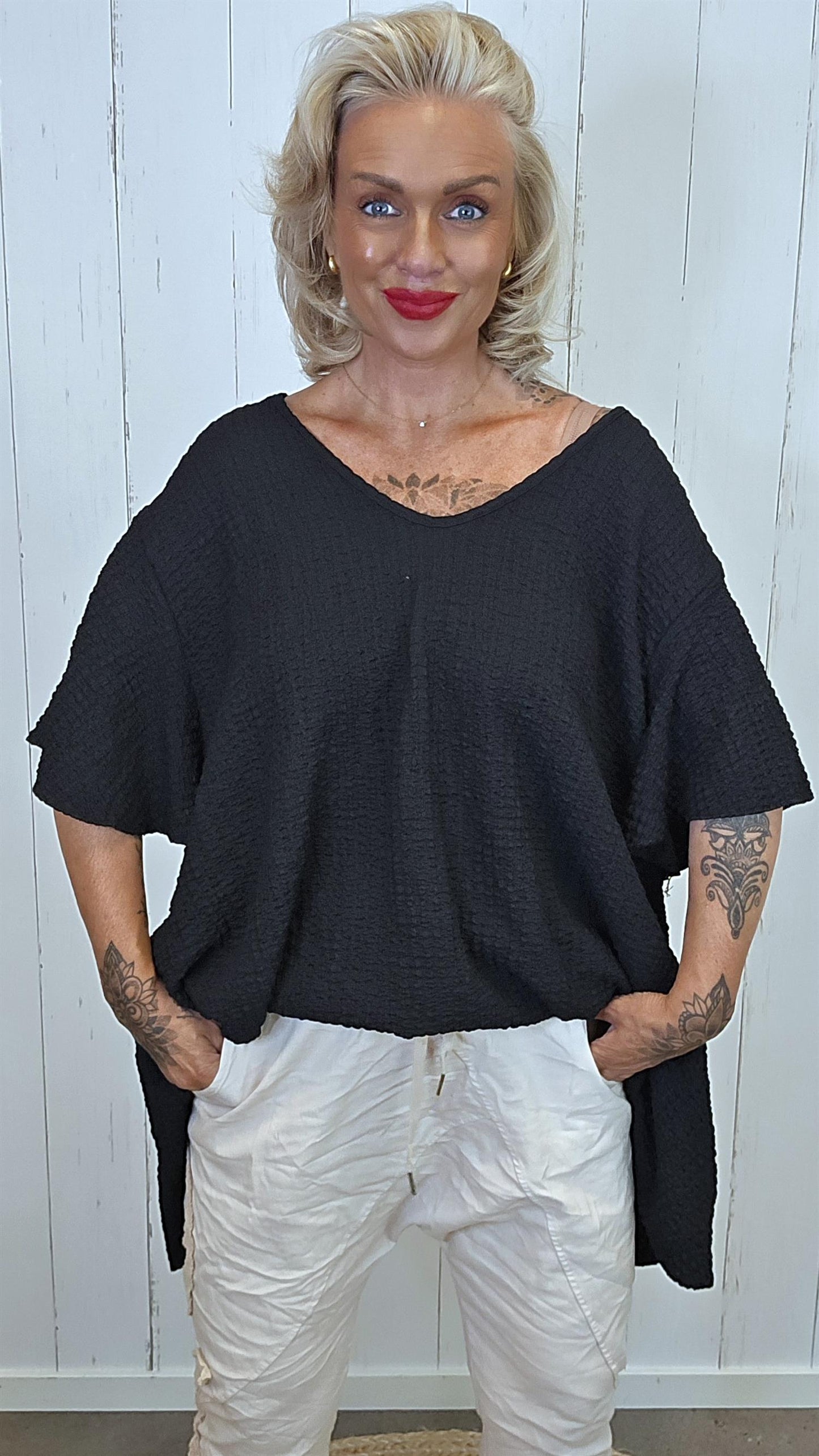 Elisabeth tunikatopp svart