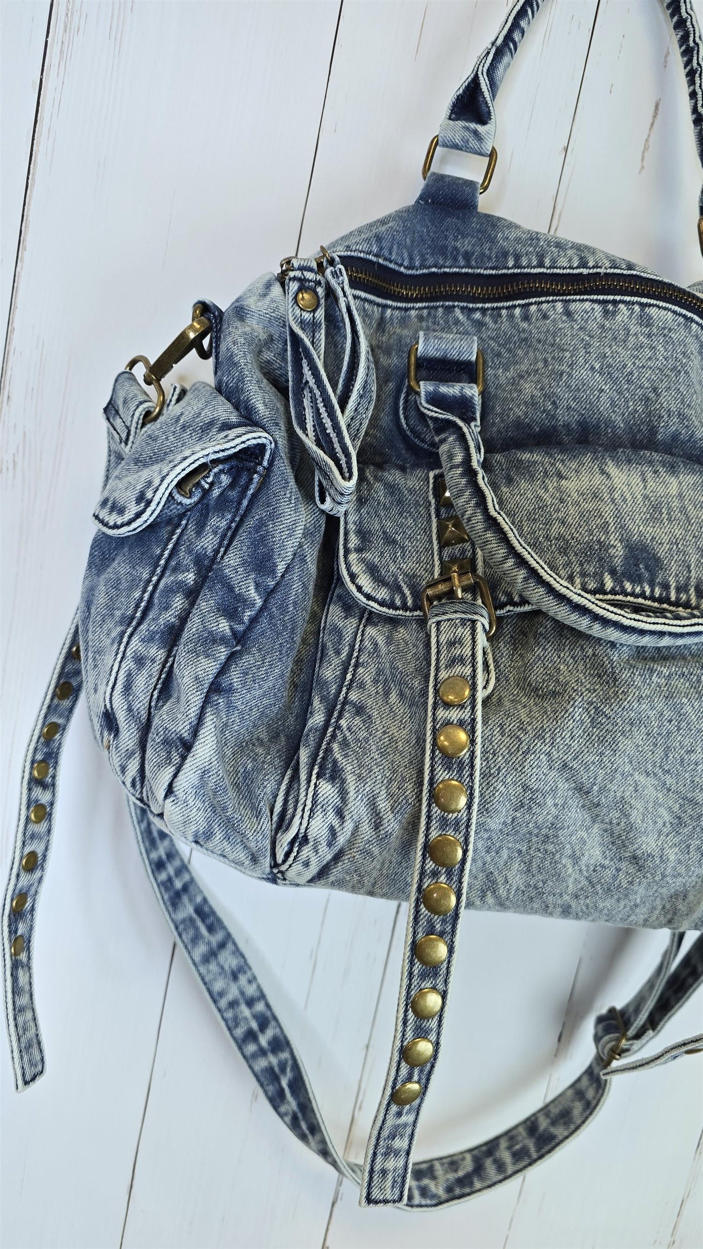 Molly denim veske blå