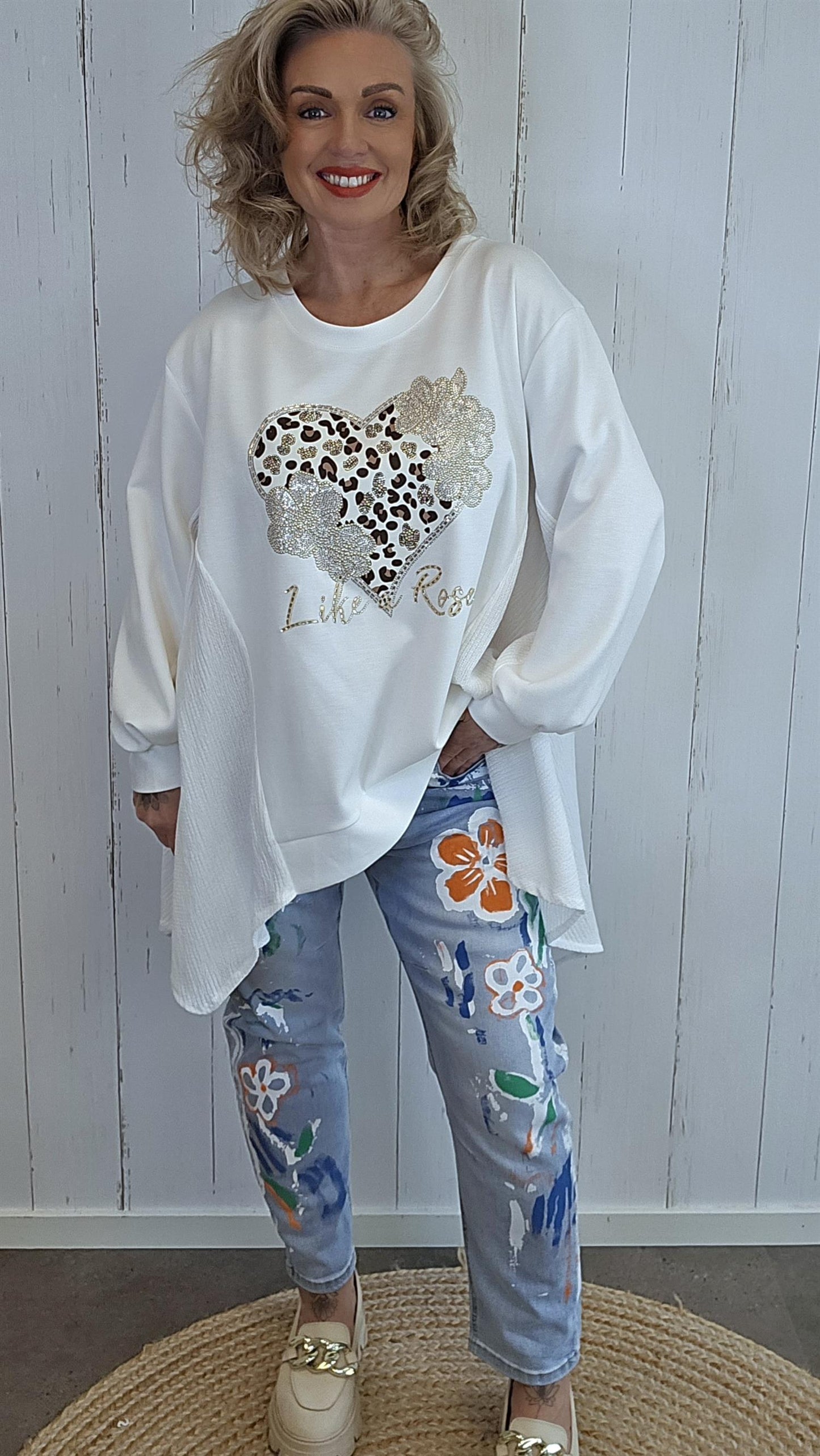 Dahlia topp creme