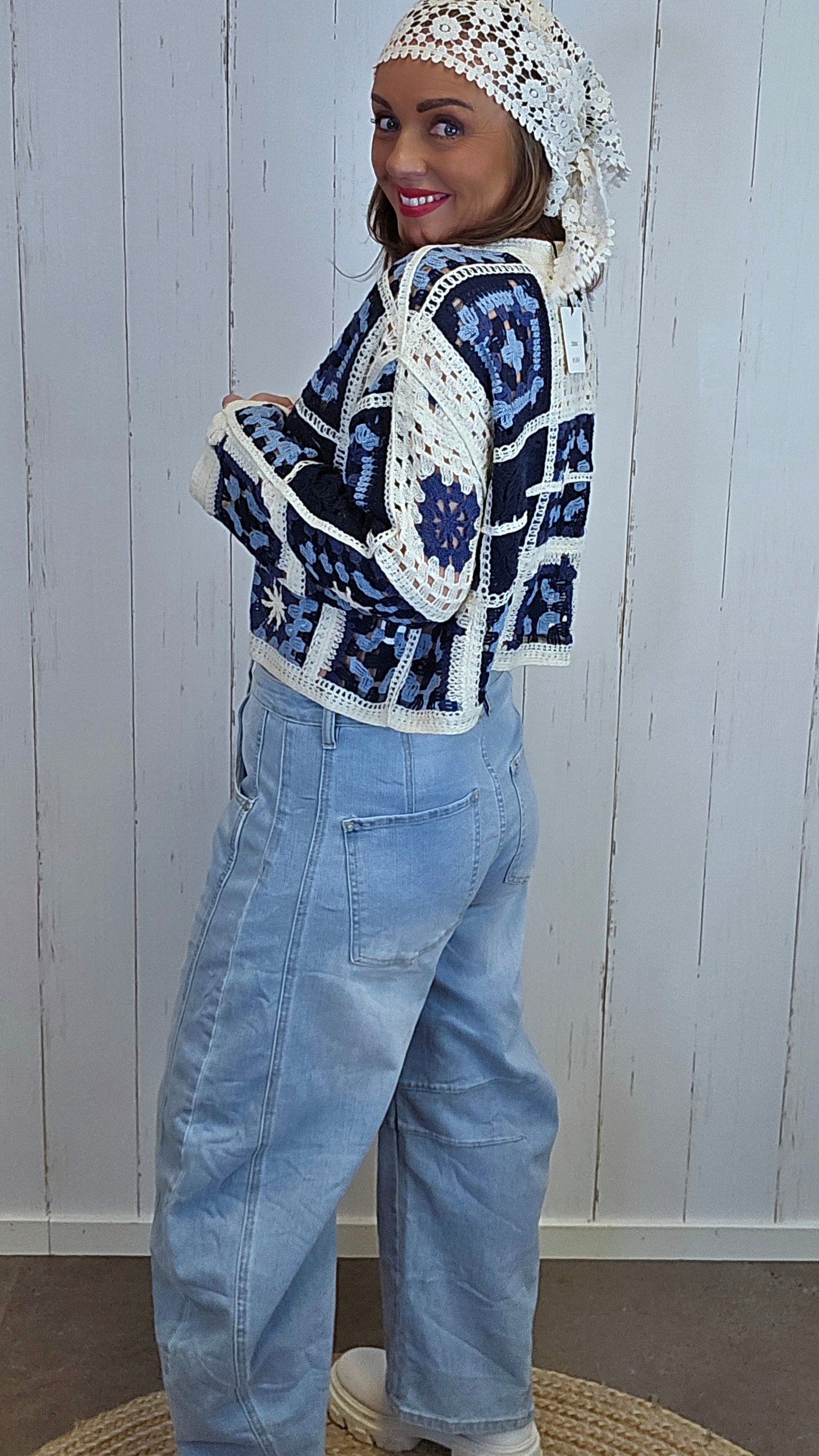 Colette crochet topp