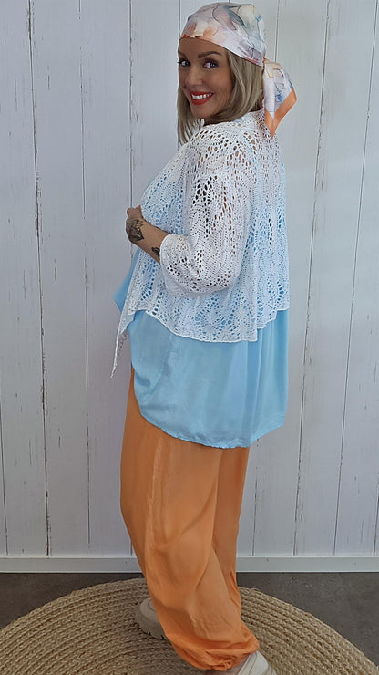 Karoline kort blondecardigan
