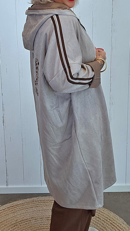 Tina hettejakke Taupe
