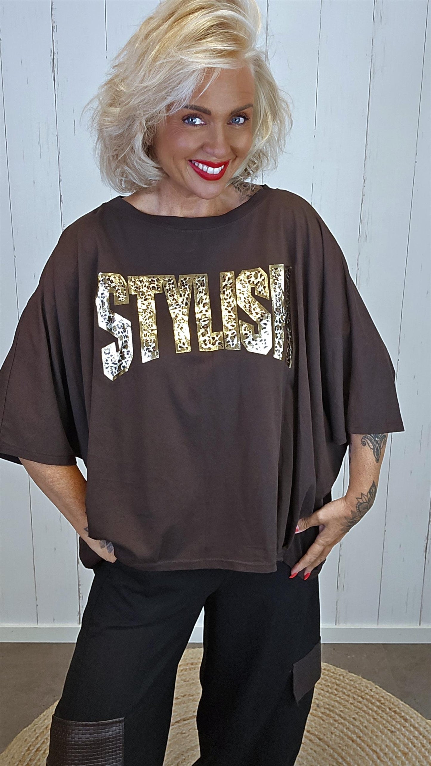 Stylish Topp brun