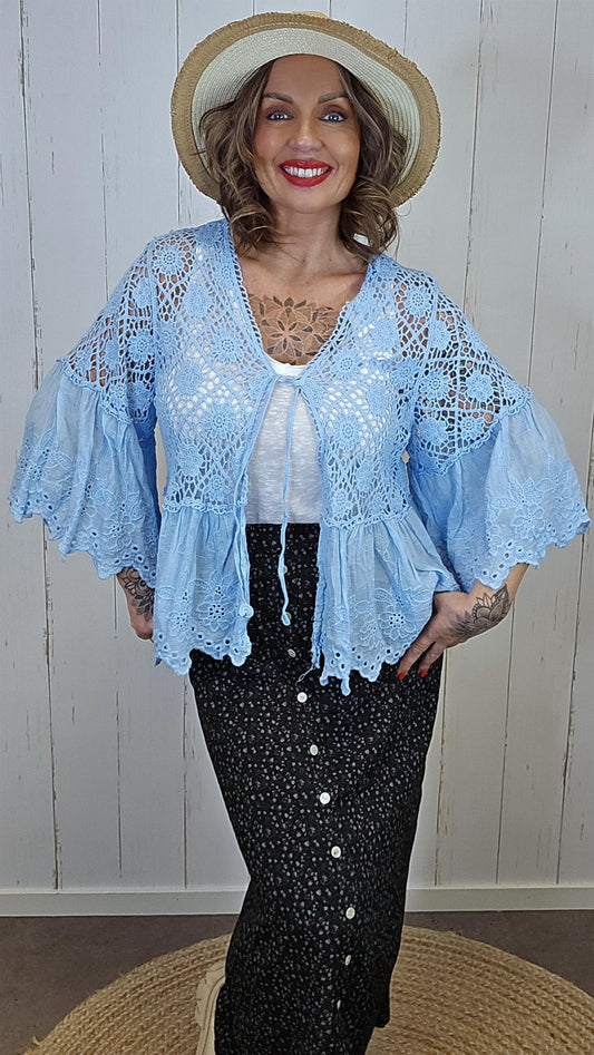 Zanita blonde jakke blå