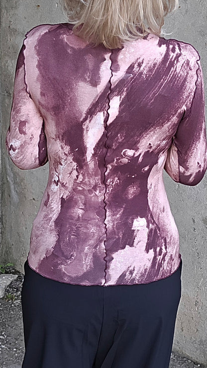 Janette allover print top
