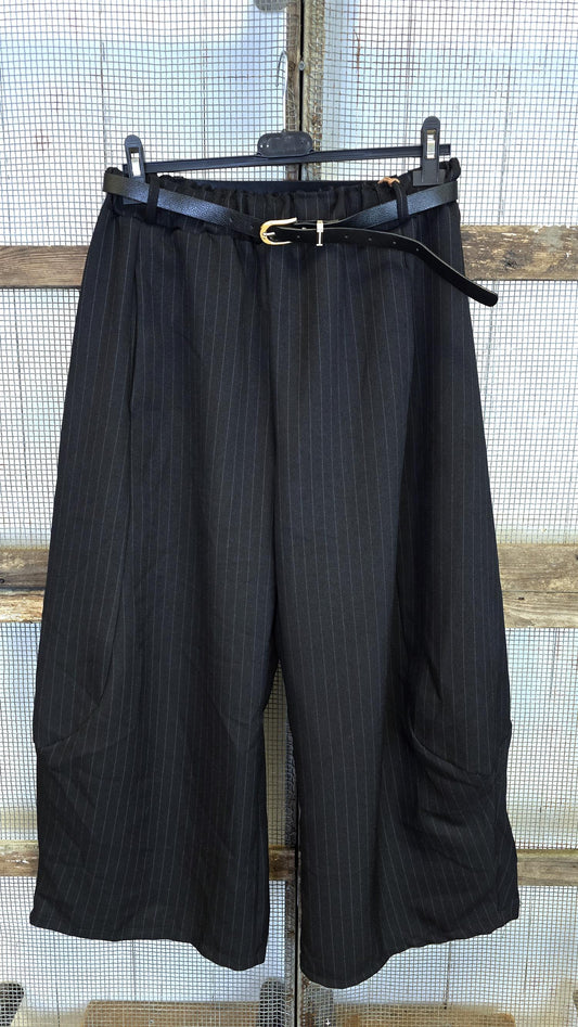 Alba pinstripe dressbukse svart
