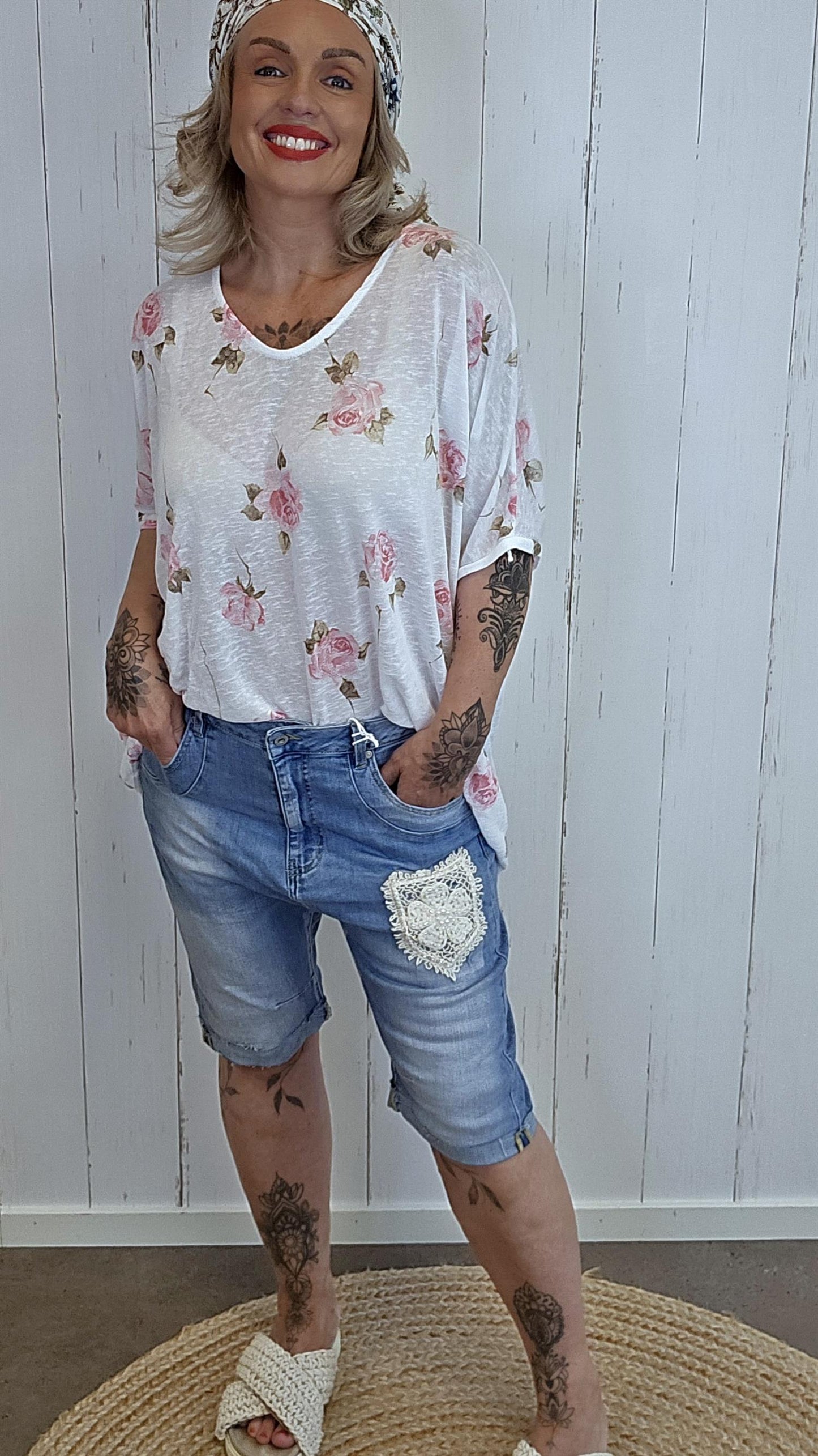 Sofia denim shorts