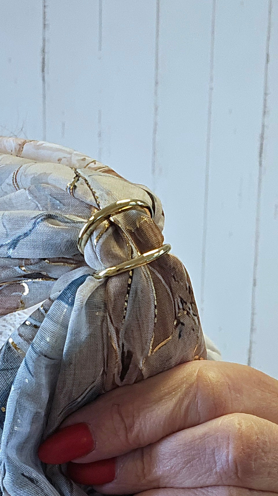 Stine skjerf ring gull