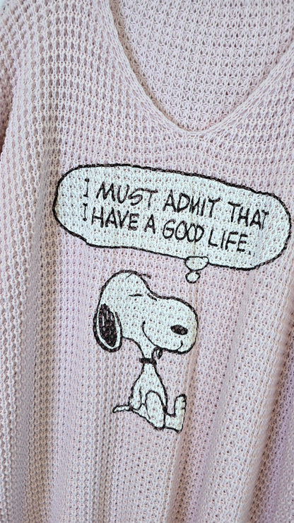 Snoopy Genser Rosa