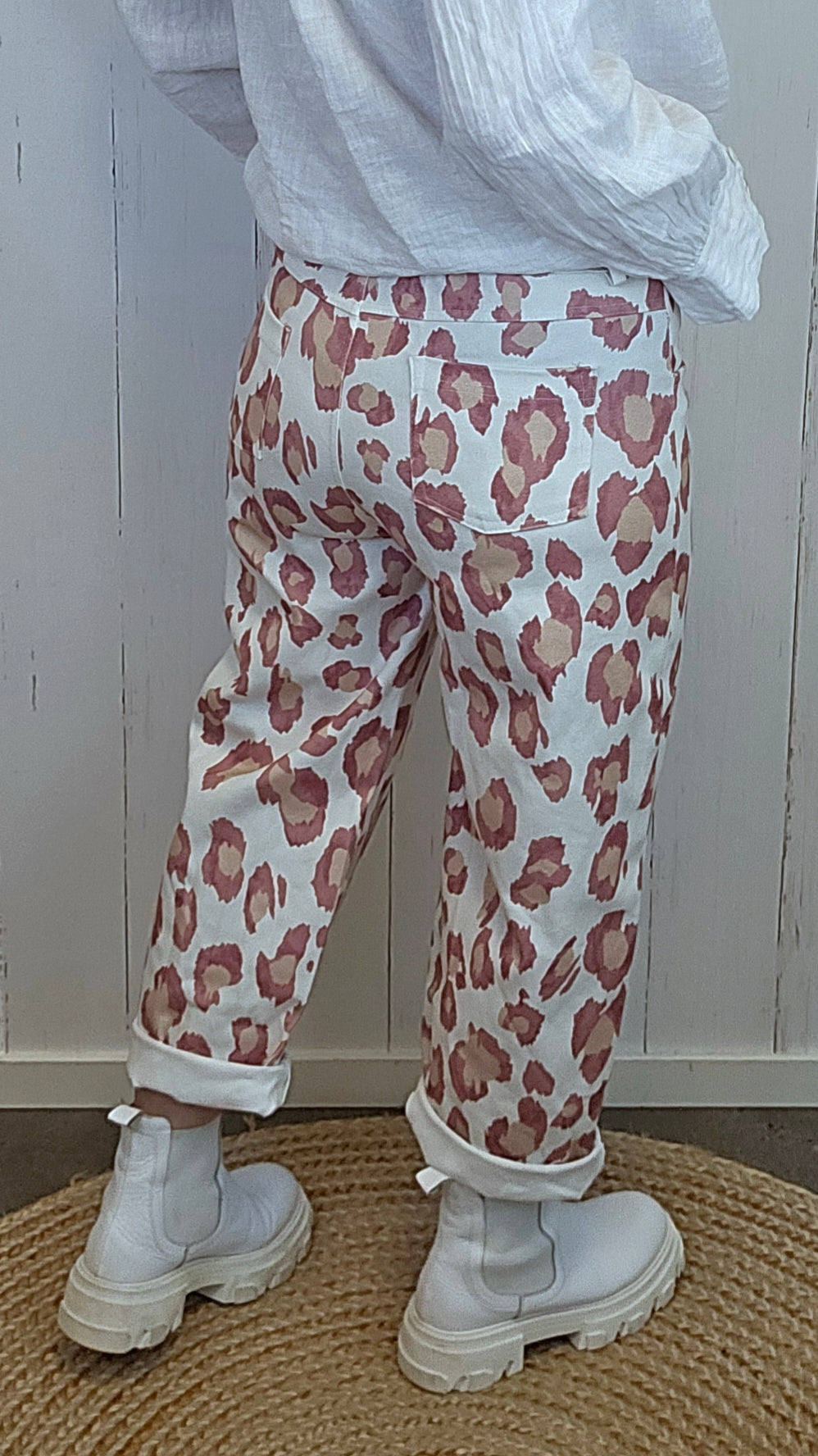 Birgitte leopardbukse