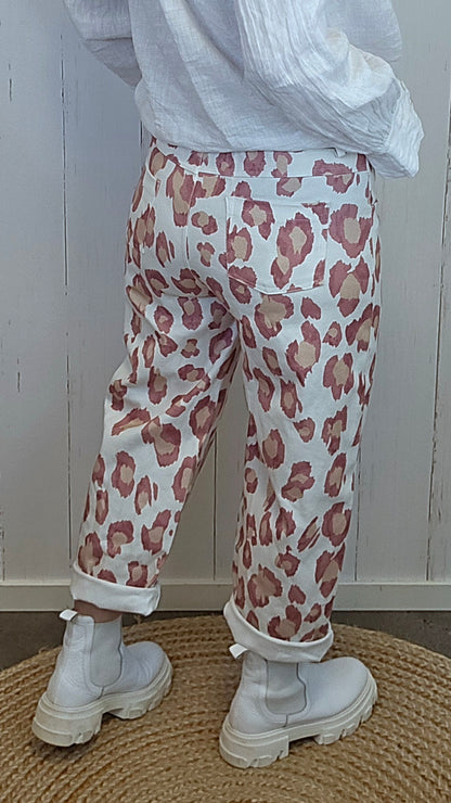 Birgitte leopardbukse