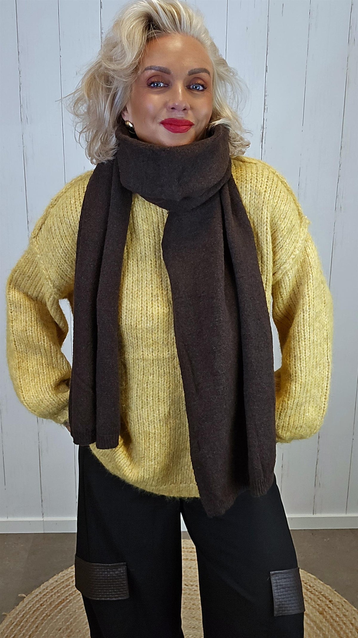 Zara skjerf brun
