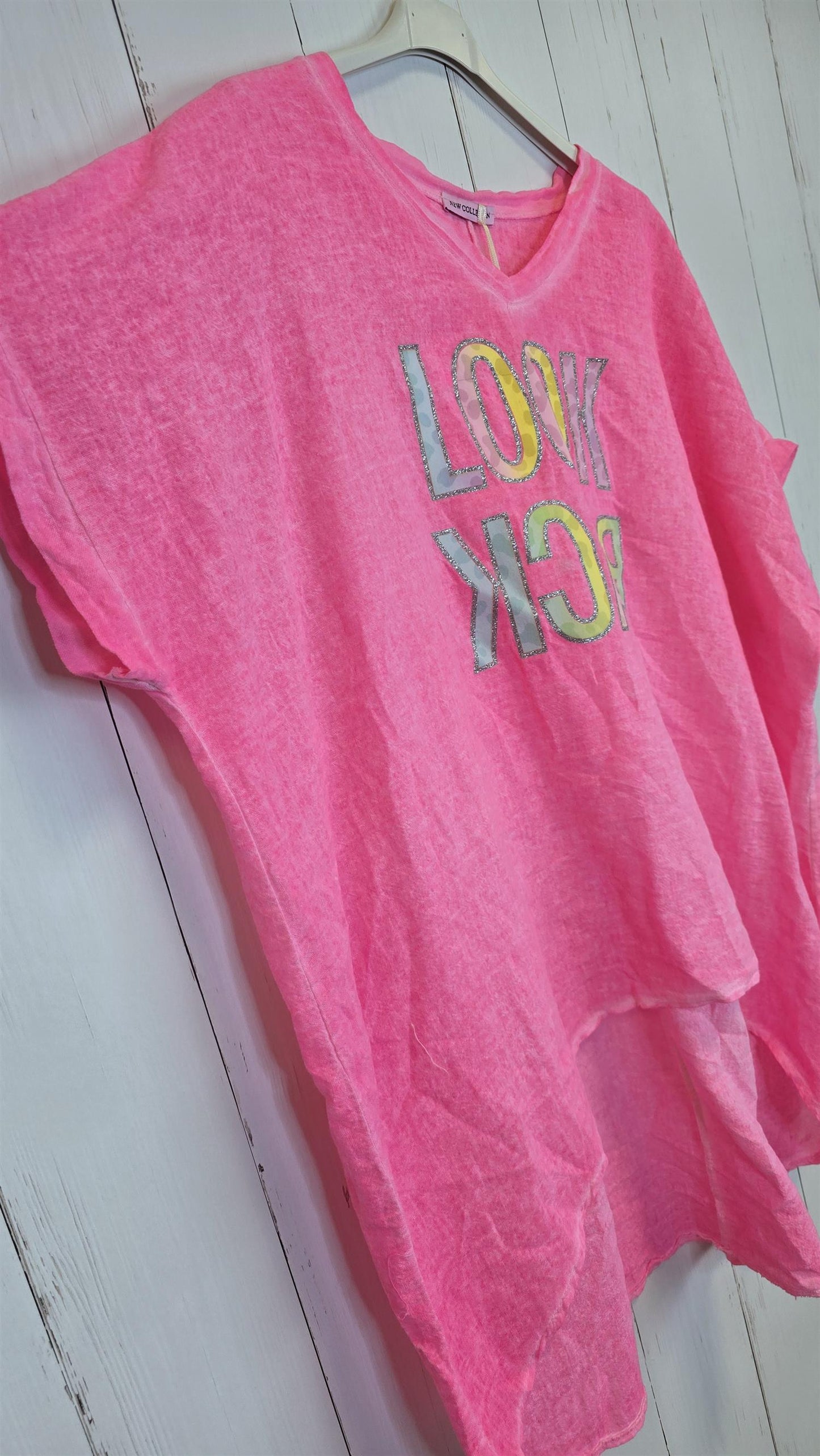 Bella Look Back topp rosa