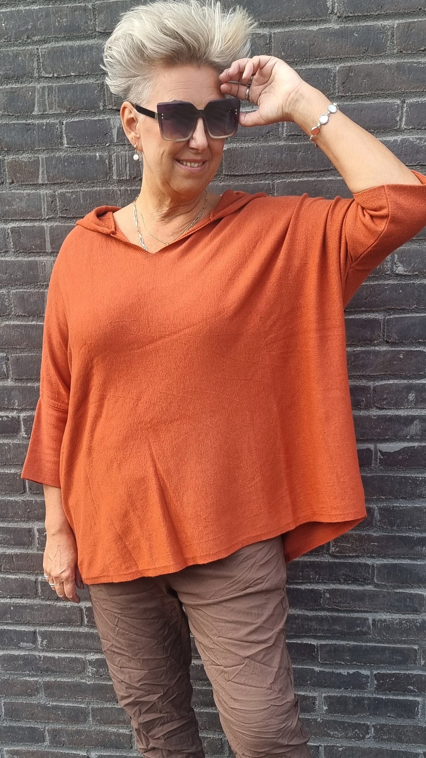 Alma hettegenser rust