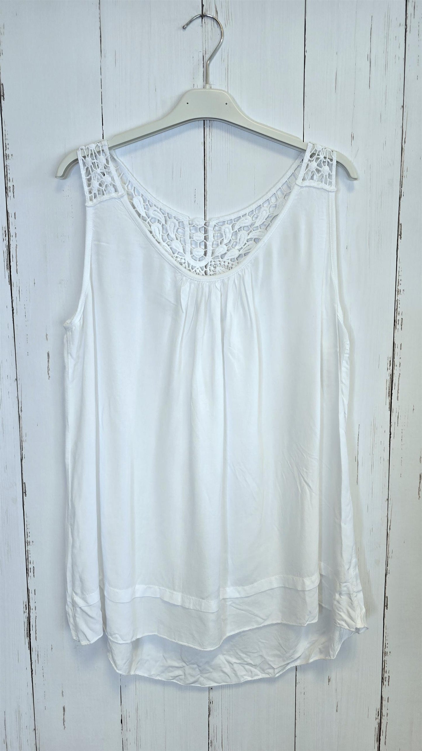 Julia blondetopp hvit