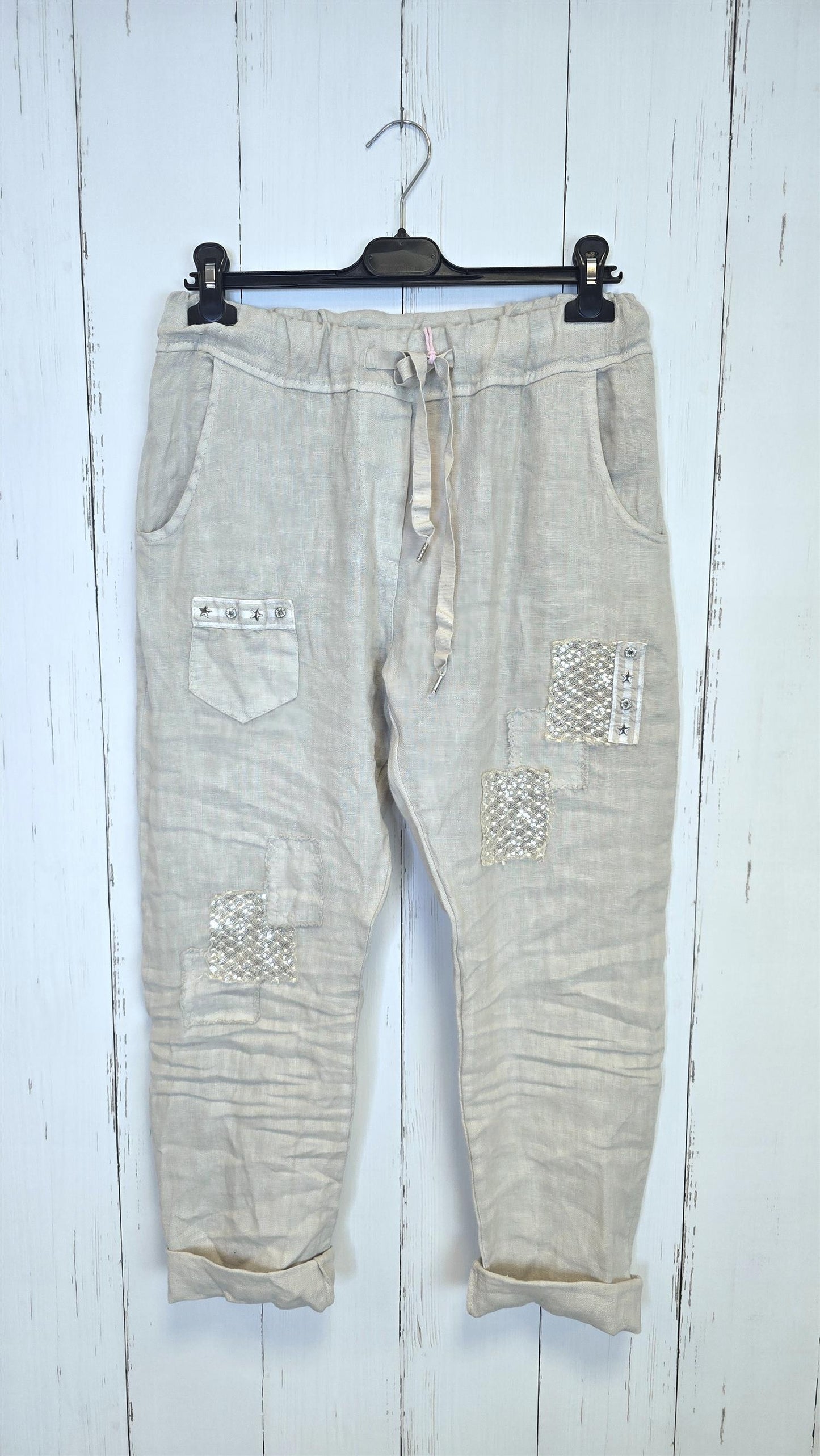 Nora linbukse beige