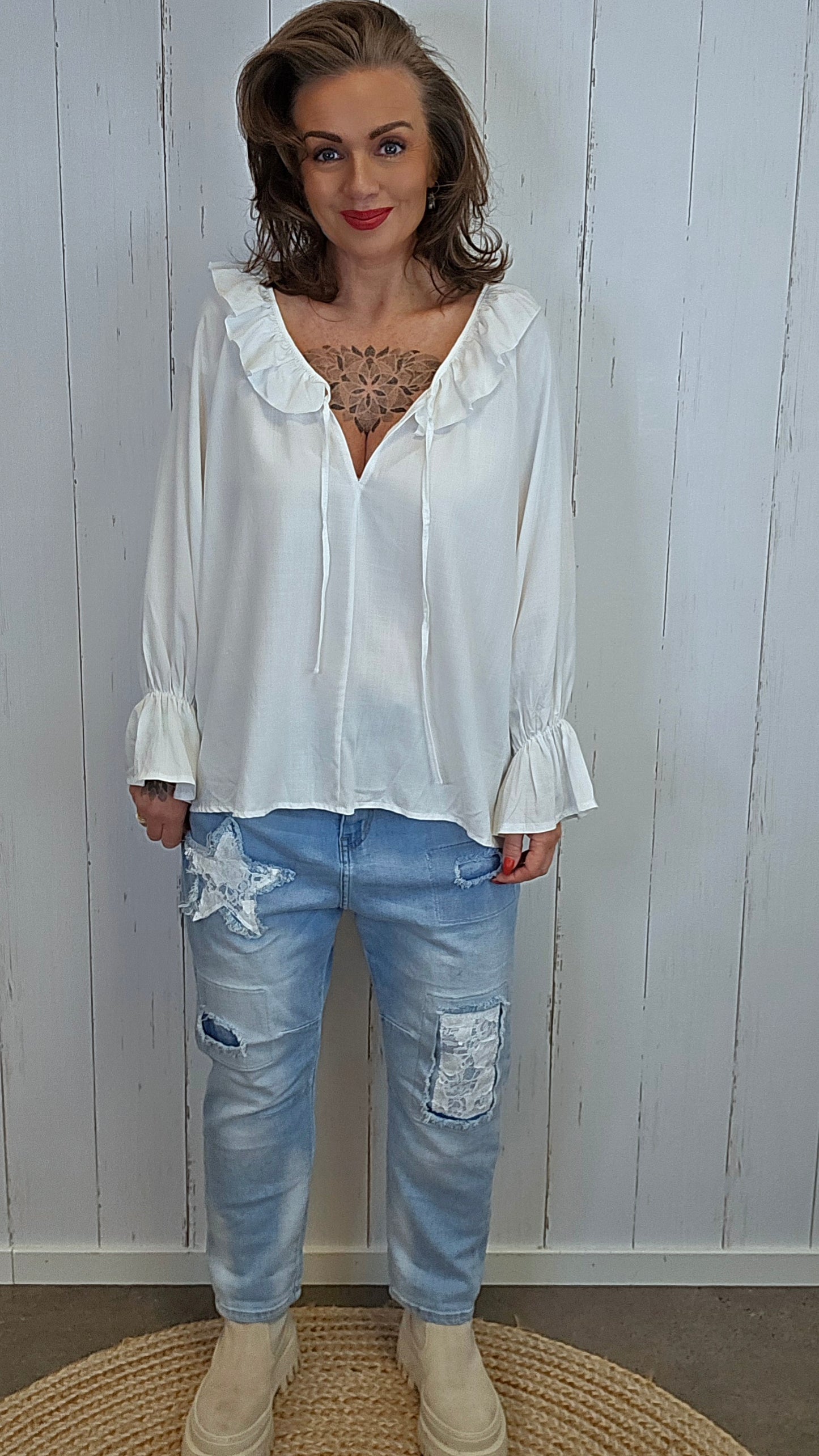Vera bluse hvit