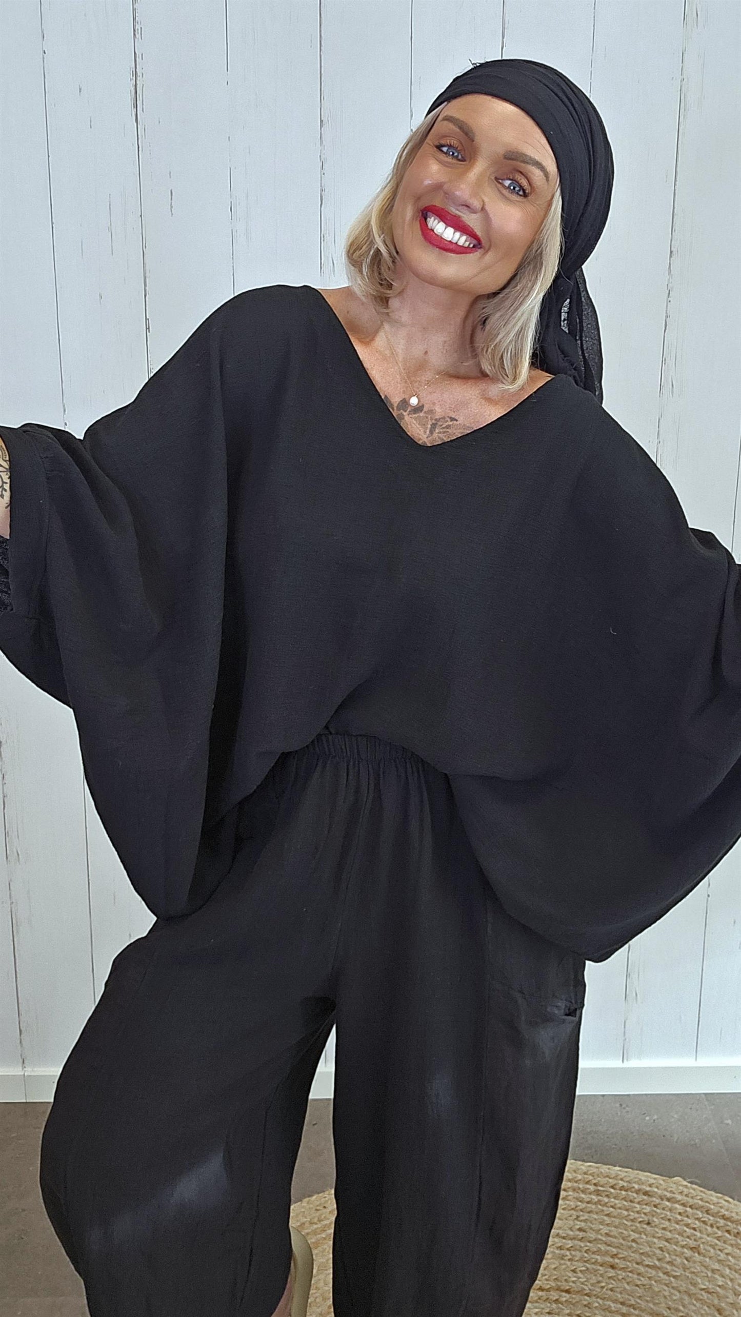 Tara topp svart