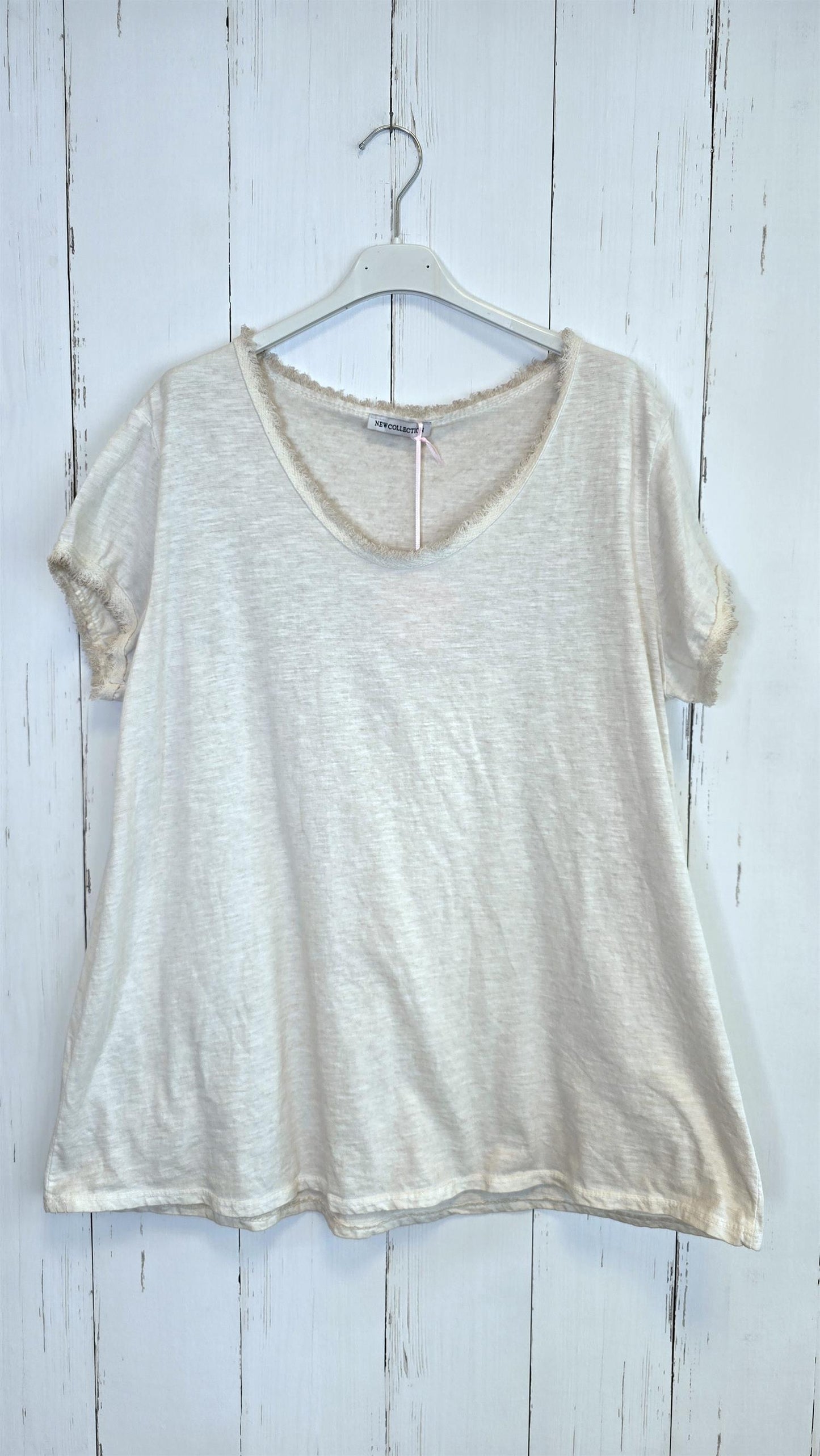 Bella basic T-skjorte beige