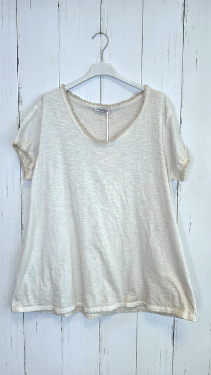 Bella basic T-skjorte beige