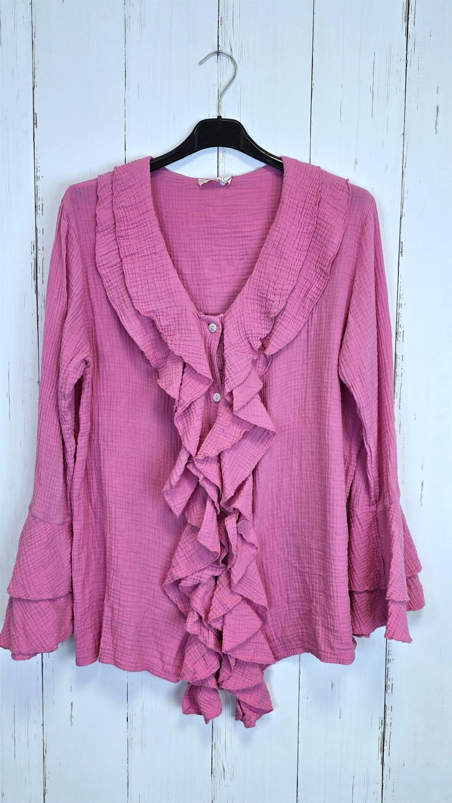 Jonna volang skjorte rosa