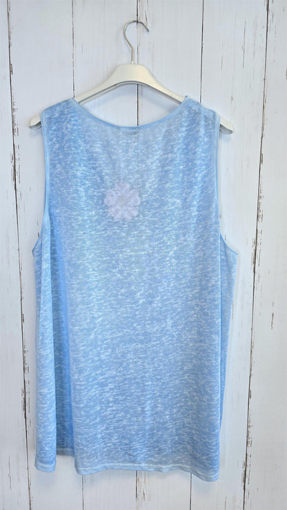Laura singlet basic himmel blå