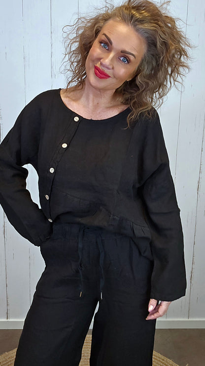 Iris lintopp svart