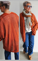 Knitted Star Jacket Rust