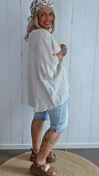 Emilie Lin Topp beige
